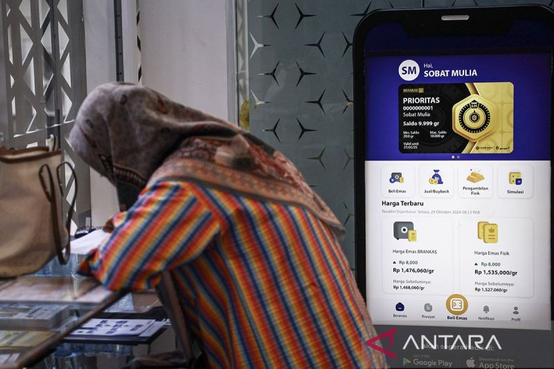 emas antam 27 maret naik rp7000 ke angka rp1776 juta per gram