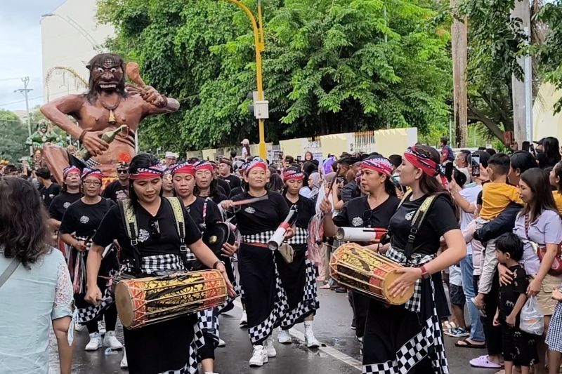 gelaran tawur agung kesanga jelang nyepi di kupang