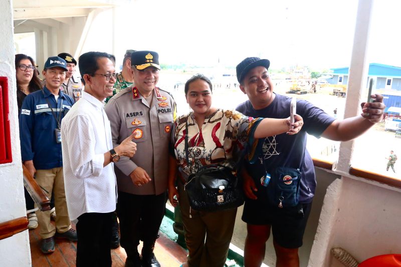 kapolda kepri pastikan arus mudik di batam berjalan aman tertib