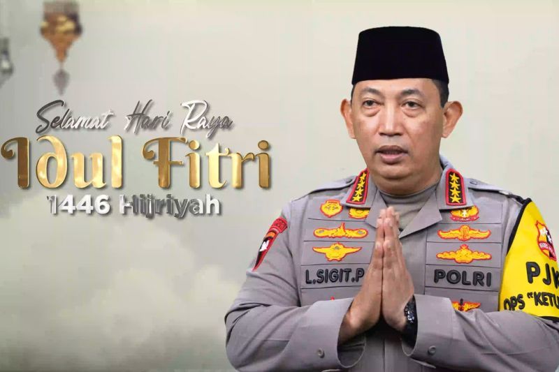 kapolri idul fitri jadi momen kebersamaan dan memperkuat persatuan