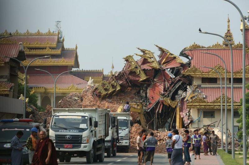 korban tewas gempa numi dahsyat myanmar bertambah jadi 1644 orang