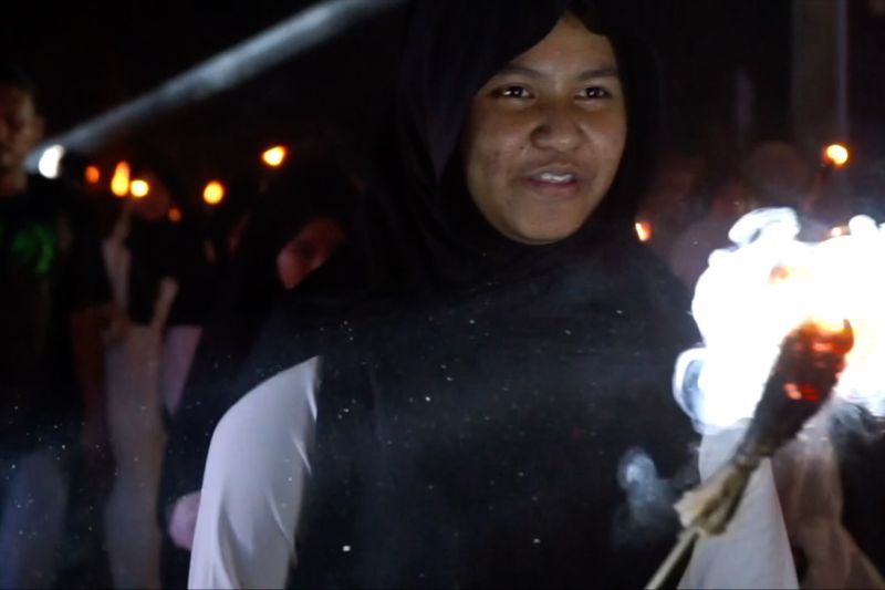 melihat festival green tumbilotohe yang digelar di malam 27 ramadhan