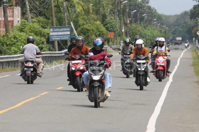 pemudik sepeda motor diimbau pantau info cuaca di wilayah dilintasi