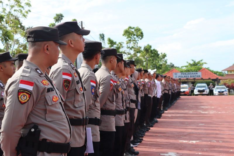 polres bintan kerahkan 200 personel amankan malam takbiran