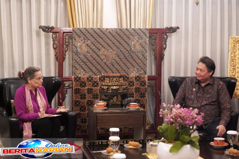 bertemu dubes as airlangga sebut ri bakal dorong impor produk as