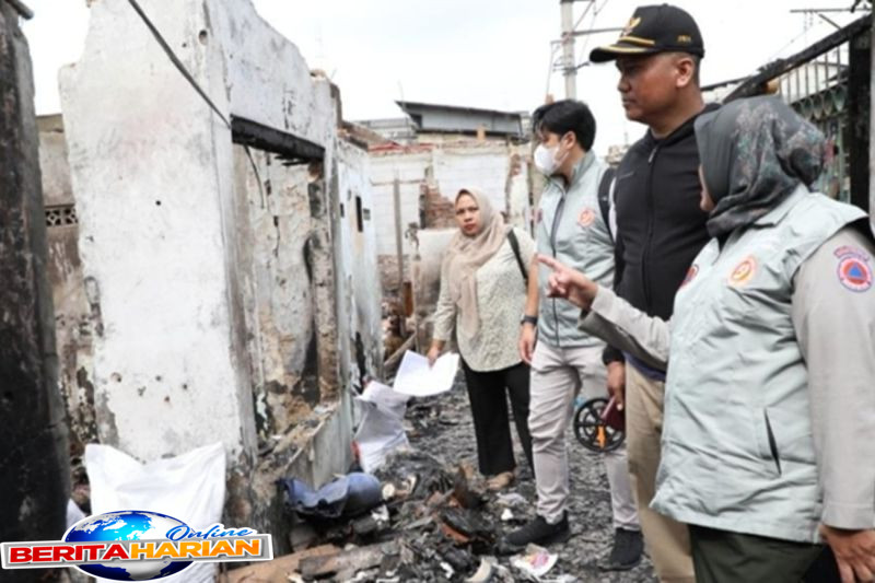 bpbd lakukan asesmen jitupasna pasca kebakaran di grogol petamburan
