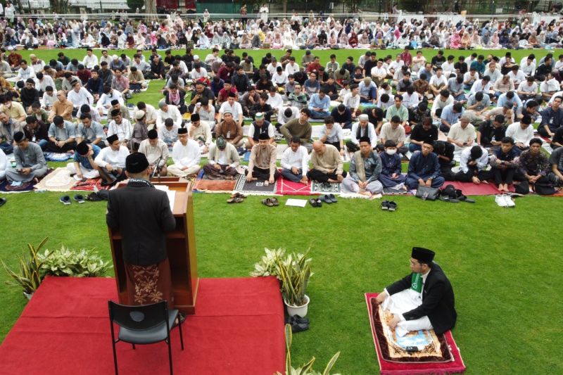 dubes idul fitri jadi momentum tingkatkan syukur pascagempa thailand