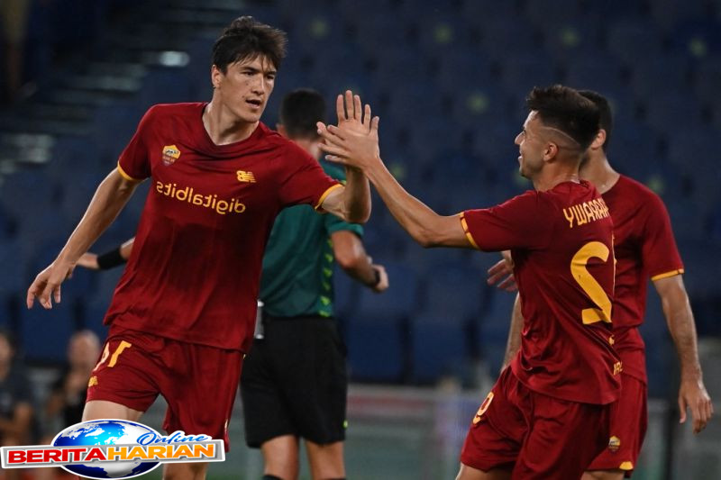 gol tunggal shomurodov bawa roma petik kemenangan atas hellas verona
