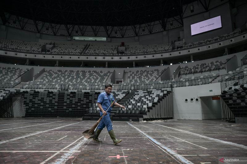 pencahayaan gbk arena jadi fokus jelang kejuaraan dunia gimnastik 2025