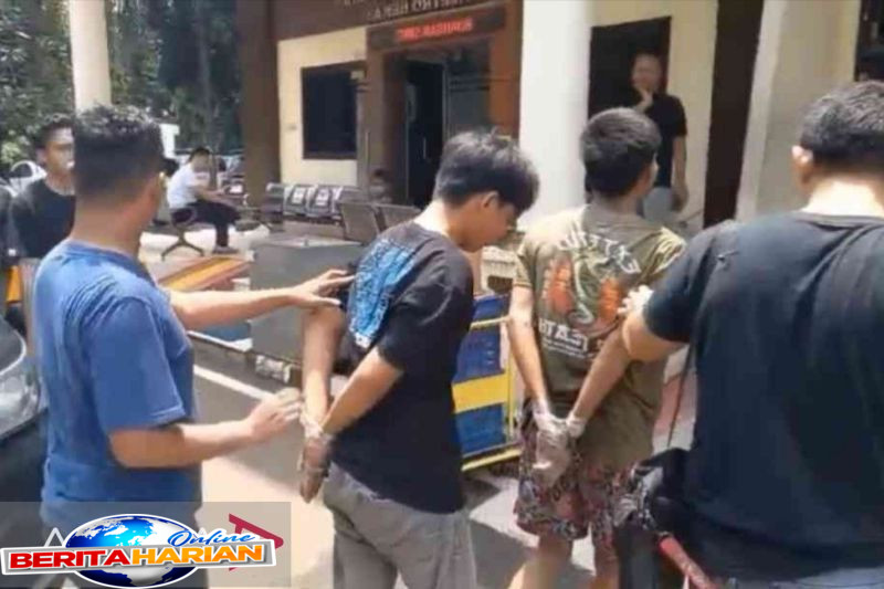 polres bekasi ringkus dua pelaku begal terhadap polisi