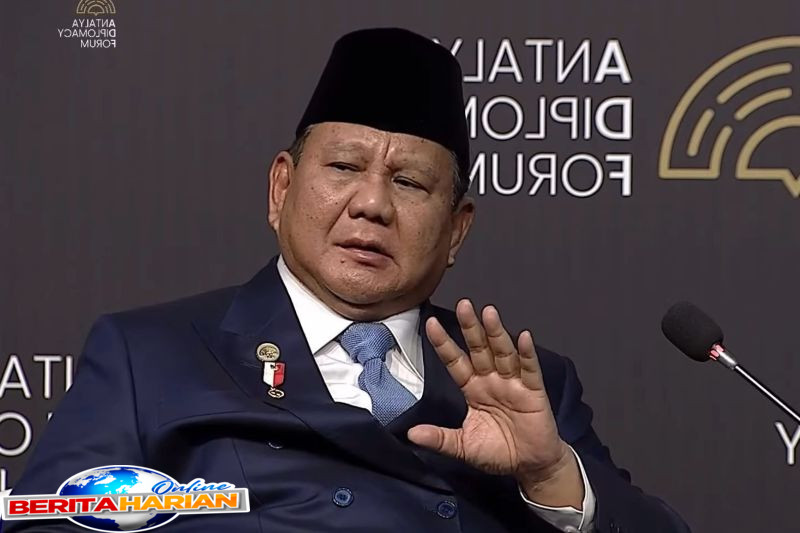 prabowo suarakan inisiatif ri untuk palestina di panggung antalya