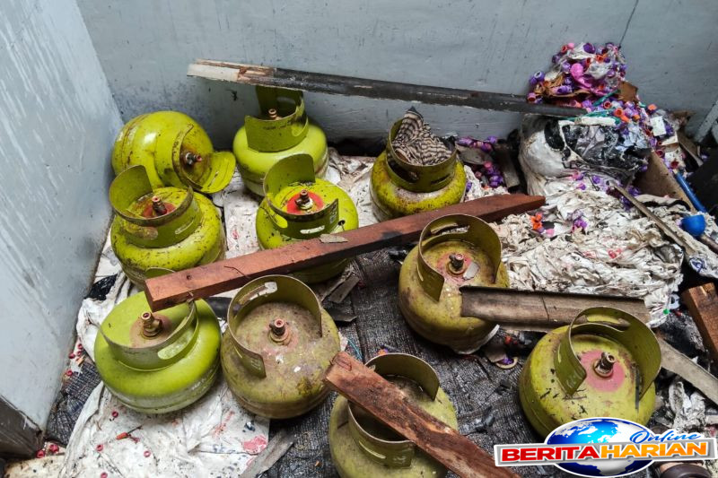 pria di cilandak nekat pindahkan isi gas lpg hingga berujung ledakan 1