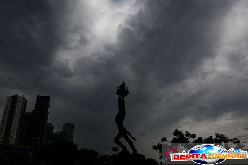 sebagian jakarta diperkirakan hujan pada kamis sore hingga malam
