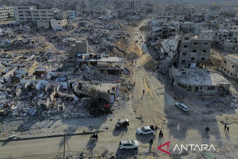 sebanyak 90 persen kawasan permukiman rafah dihancurkan israel