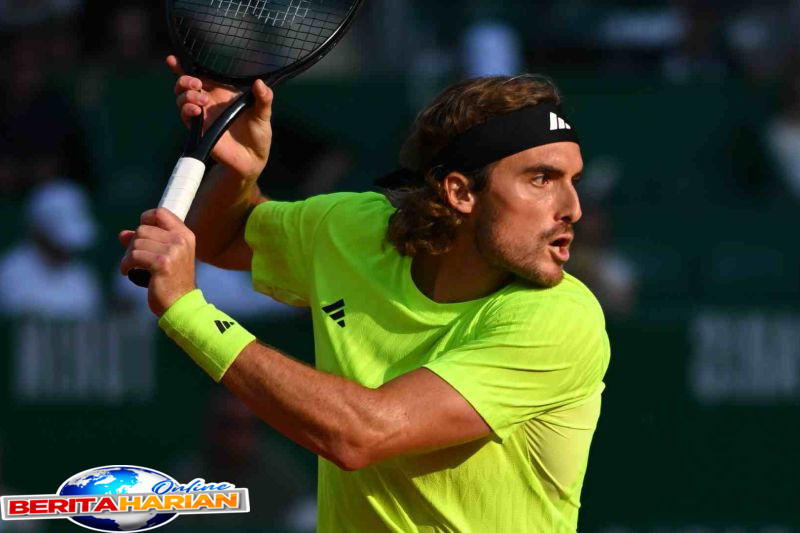 tsitsipas raih kemenangan ke 50 atp masters 1000 lapangan tanah liat