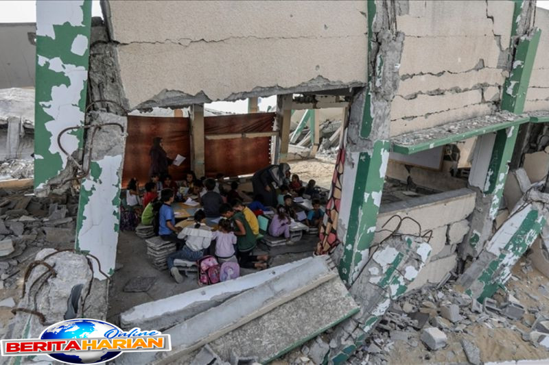 unrwa lebih dari 70 persen sekolah di jalur gaza diserang israel