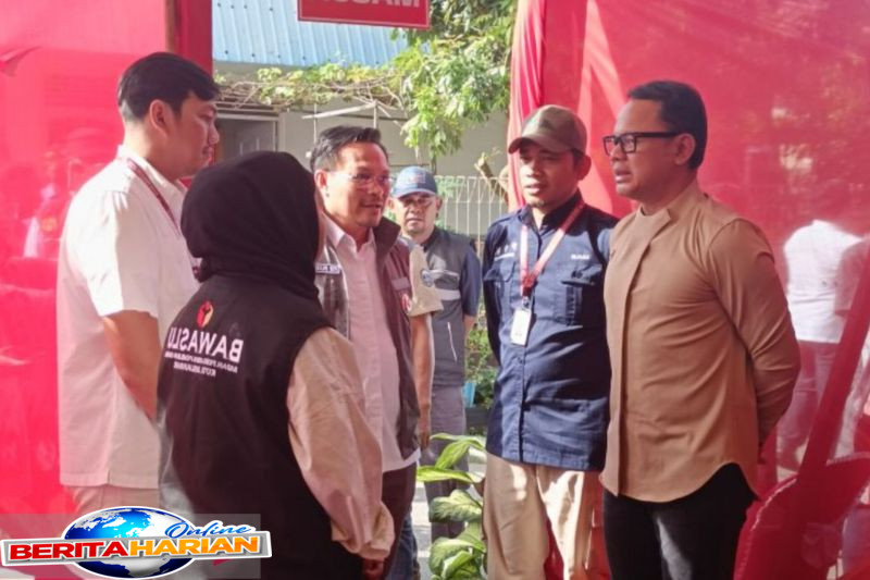 wamendagri tinjau dua titik tps psu pilkada banjarbaru