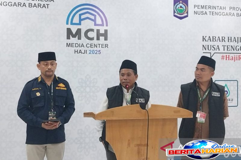 2729 calhaj ntb sudah tiba di arab saudi