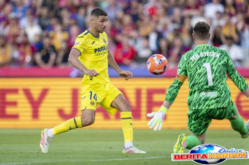 barcelona telan kekalahan 2 3 ketika jamu villarreal