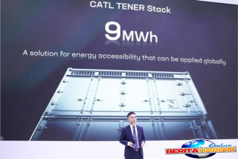 catl luncurkan solusi sistem penyimpanan energi tener stack 9 mwh yang berkapasitas sangat besar sebagai terobosan pertama di dunia