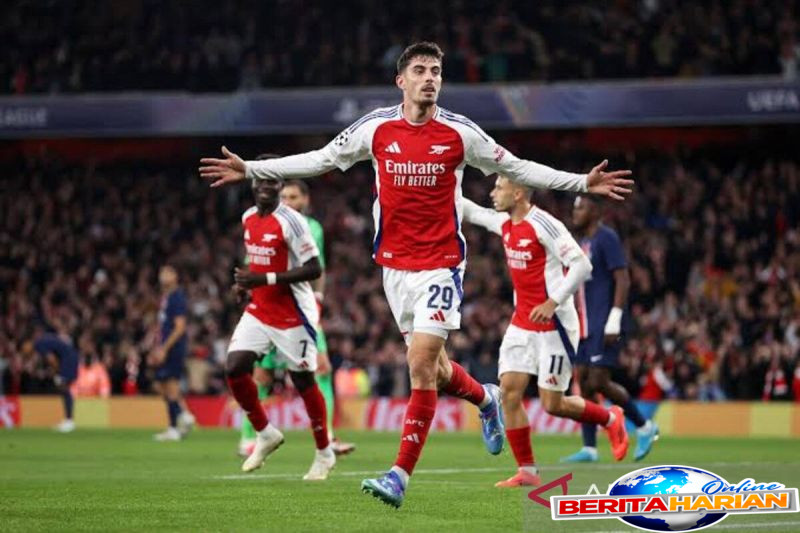 havertz dan jorginho berpeluang perkuat arsenal di leg kedua lawan psg