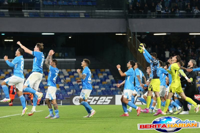 jadwal liga italia pekan ke 37 napoli berpeluang segel gelar juara