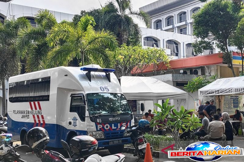 meski cuti bersama gerai sim keliling tetap buka di lima lokasi