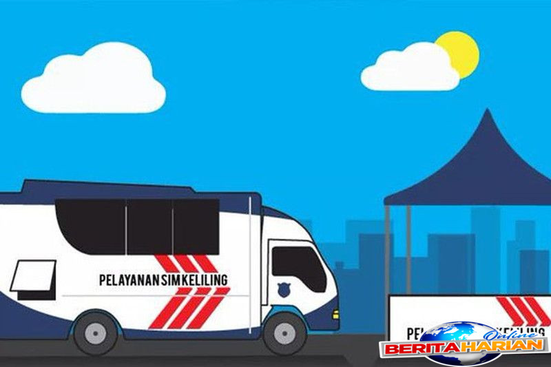 minggu sim keliling tersedia di dua lokasi jakarta