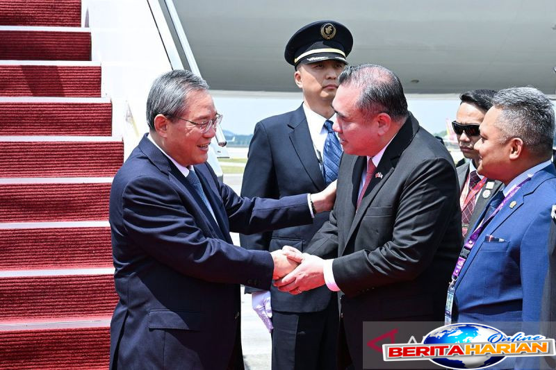 pm china tiba di malaysia untuk hadiri ktt asean gcc china
