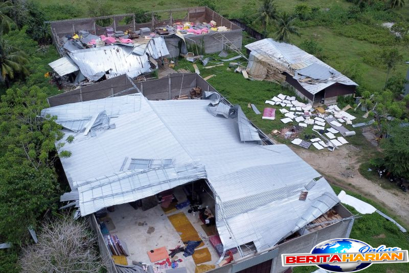 puting beliung rusak ratusan rumah di gorontalo