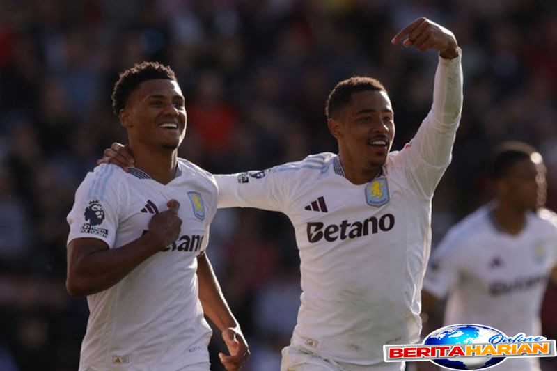 taklukkan bournemouth aston villa jaga asa lolos ke liga champions