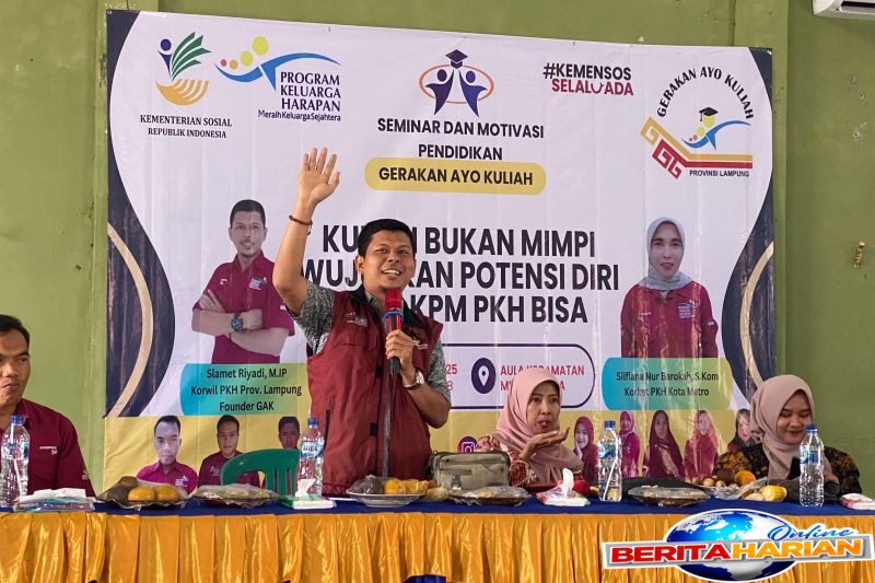 227 Mahasiswa dari PKH Lampung Diterima di Berbagai Universitas Negeri 1 227 anak penerima pkh lampung diterima masuk di berbagai kampus negeri