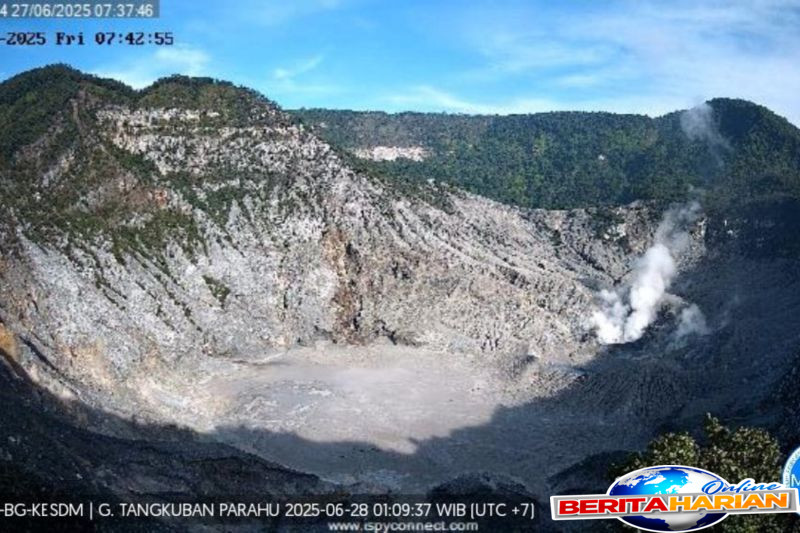 Peningkatan Aktivitas Gunung Tangkuban Parahu Terjadi Minggu Ini 1 aktivitas gunung tangkuban parahu sempat naik pekan ini