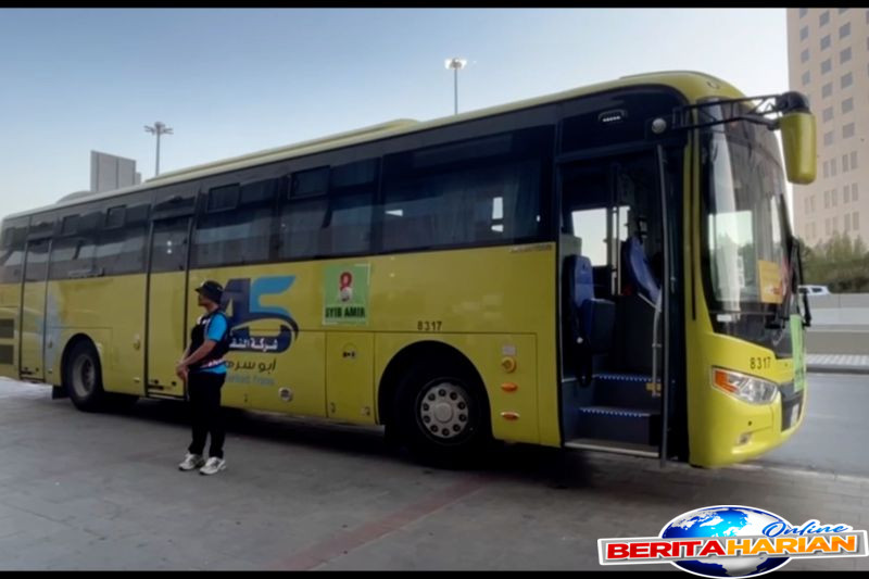bus shalawat untuk jamaah haji dihentikan sementara