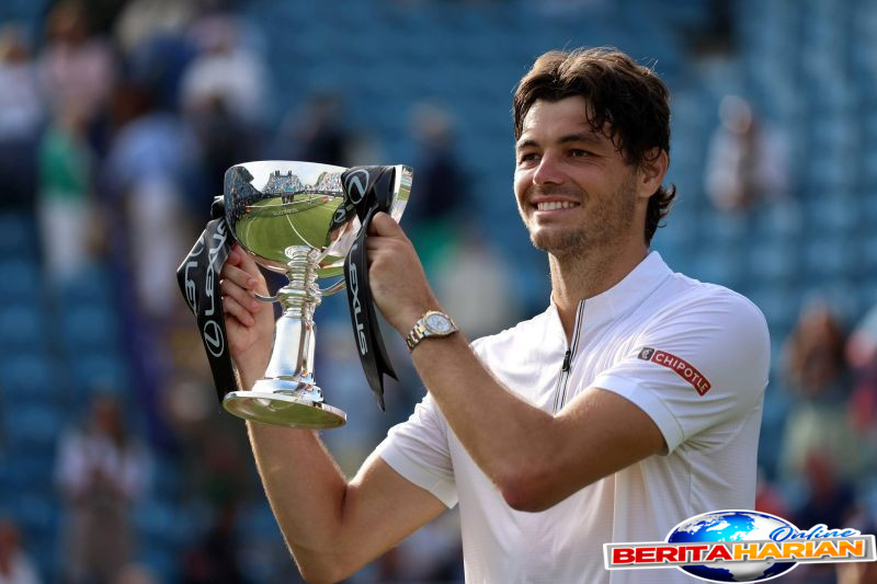 fritz rebut gelar keempat eastbourne untuk pecahkan rekor