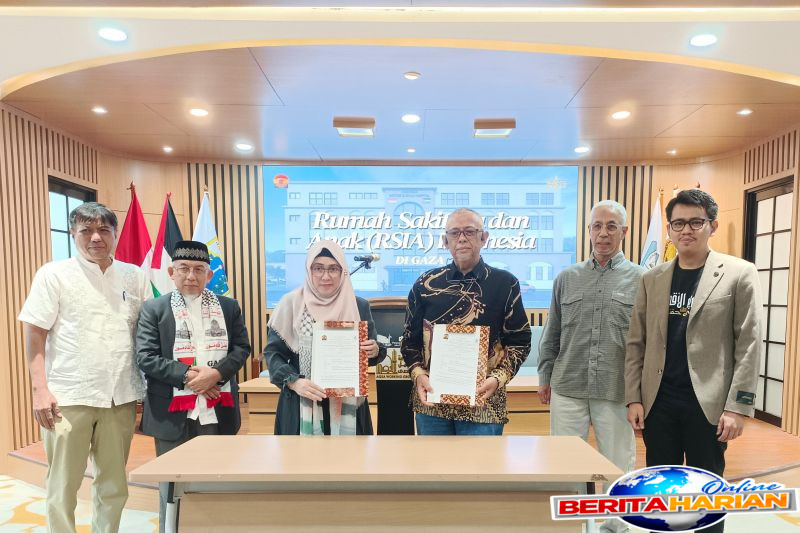 maemuna center indonesia istn teken mou rencana pembangunan rsia gaza