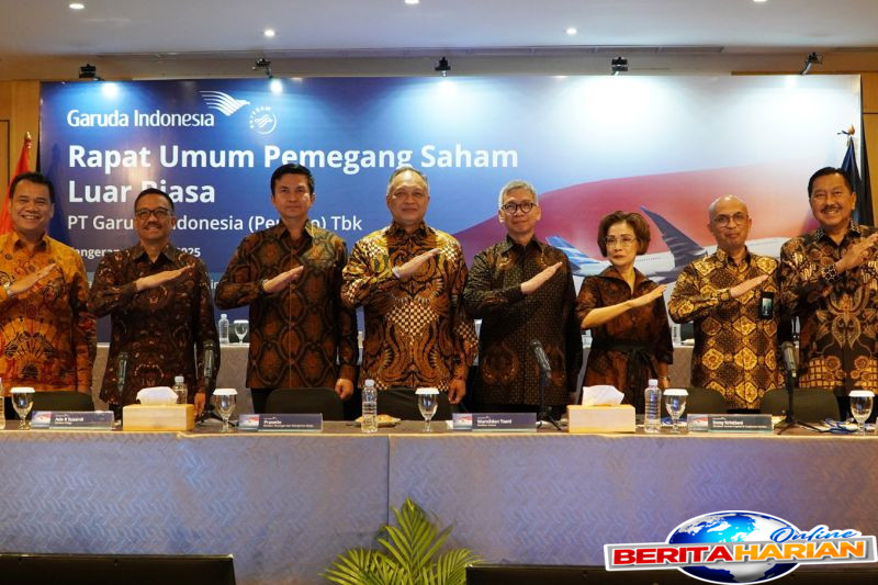 rupslb garuda indonesia setujui merombak jajaran direksi