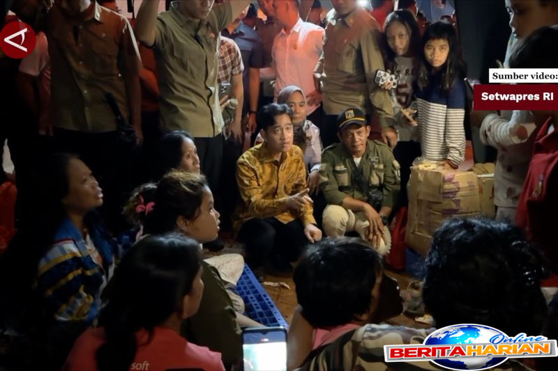 wapres pastikan bantuan untuk pengungsi kebakaran