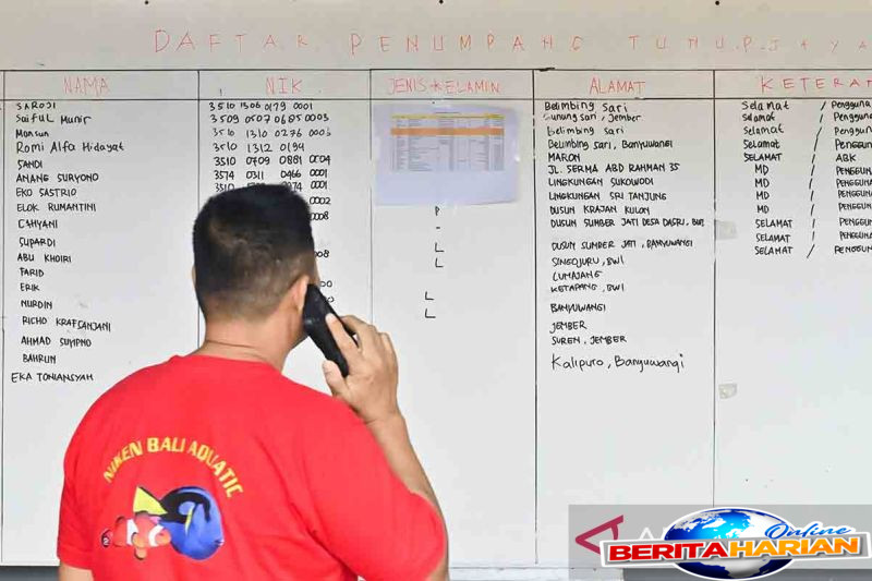 basarnas enam penumpang kmp tunu meninggal sudah diserahkan keluarga