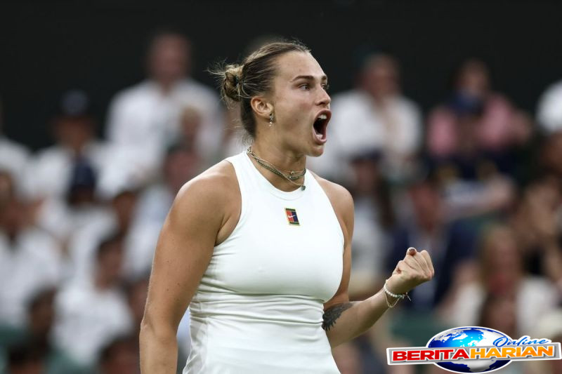 dapat dukungan penonton sabalenka melaju ke perempat final wimbledon