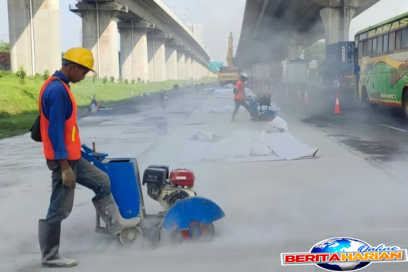 imbas perbaikan lalu lintas di tol jakarta cikampek terganggu sepekan