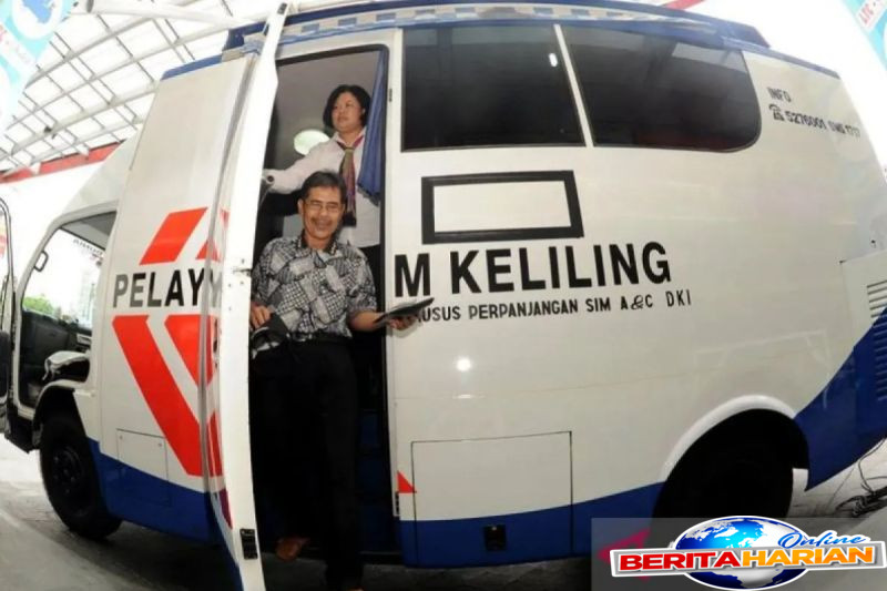 jumat layanan sim keliling tersedia di lima lokasi jakarta